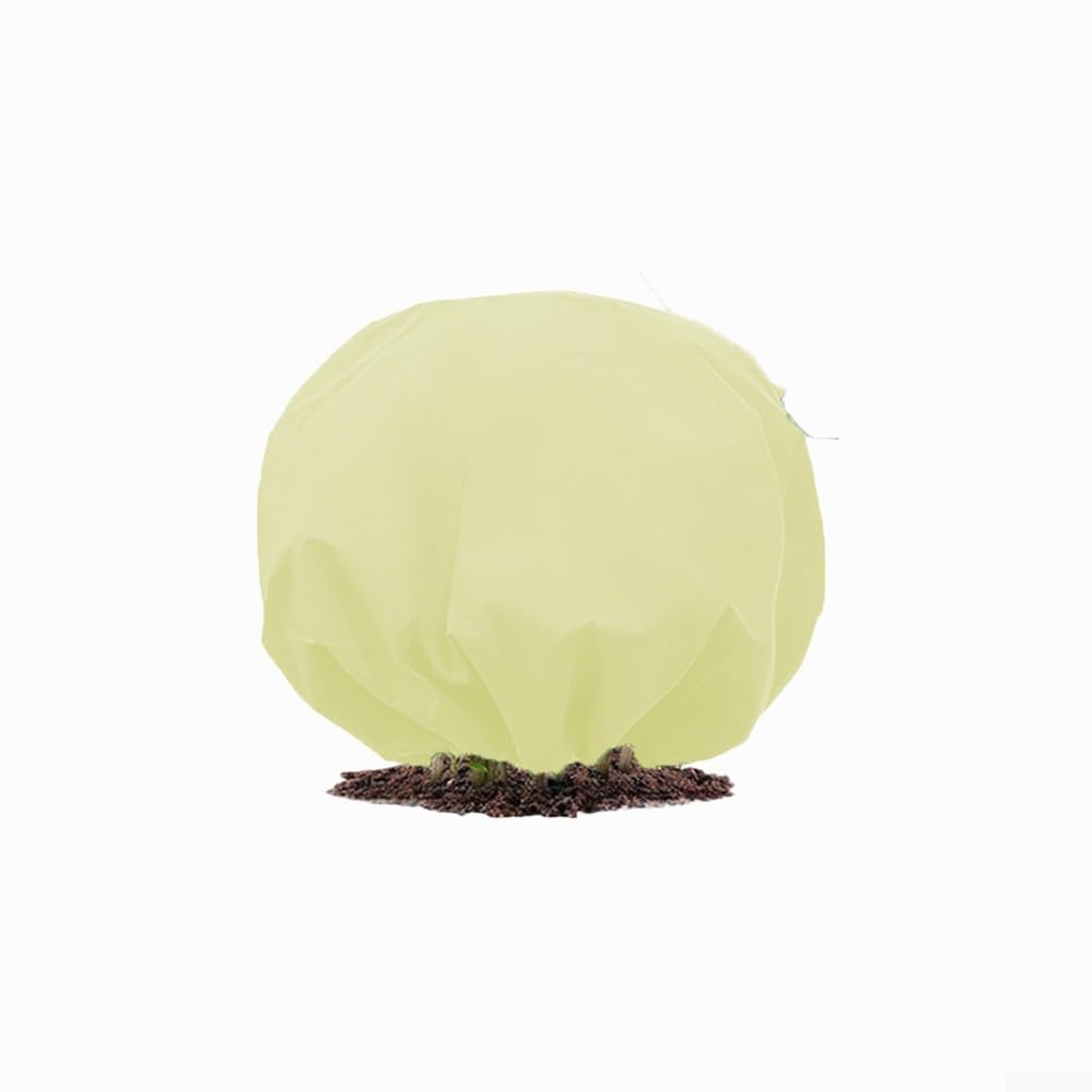 Set di due coperture per piante spesse in tessuto non tessuto, progettate per la protezione dal gelo invernale, offrono isolamento traspirante per piante da esterno (294,6 cm)