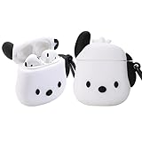 Aerymli 3D Cute Dog Case for Airpods 2/1 Case,3D Cute Kawaii Unique Character Fashion Kids Teens Boys Girls Women Big Ear Dog Animal Soft Silicone Case for Airpod 1st/2nd Case (Big Ear Dog)