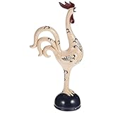 Décorations de coq : avec un design à l'apparence vivante, la figurine de coq décorative est créative et idéale pour une décoration de ferme