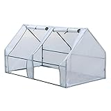 ☪【Durable y transparente】: Hecho de material PE duradero y transparente, el invernadero de plantas es resistente y se puede utilizar durante mucho tiempo. Este dosel de invernadero es resistente al agua y tiene buena resistencia a la humedad.