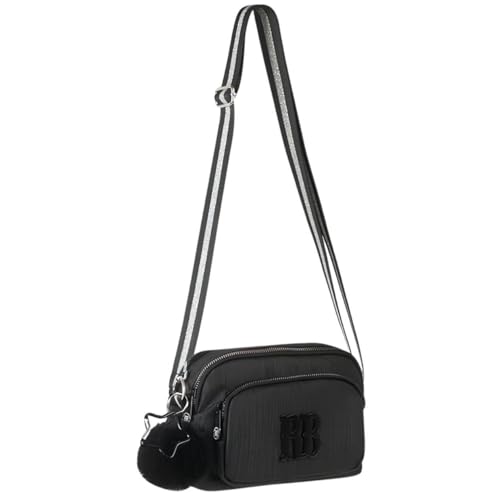Bolsa Transversal Rebecca Bonbon, C/Compartimentos, RB, P/Passeio Viagem Transporte, Estilo Fashion, Menina, Juvenil, Alça Regulável (Bolsa Transversal RB3178PT)