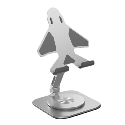 Soporte para teléfono de escritorio giratorio y resistente de aluminio con diseño de avión 2
