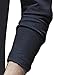 Men's Fashion Long Sleeve Shirts Soft Stretch V Neck Basic Cotton Tees Crew Neck Classic Casual Pullover T-Shirt (Medium,Dark Blue 1)