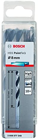 Bosch Professional 2-piece PointTeQ HSS Twist Drill Bit (for metal, 2 x 24 x 49 mm, accessories for drill driver)