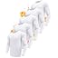 5 Pack-white(fleece-lined)