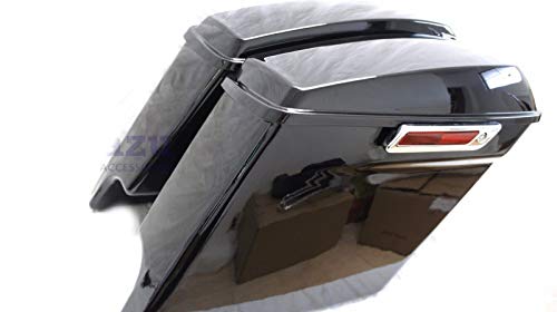 Cvo Dual Cut Out Stretched Extended Rear Fender W Saddlebags Package Set 09-2018 (Hdb-007-C + Fex-015-Led-Dual-Wire #2) #TOP2