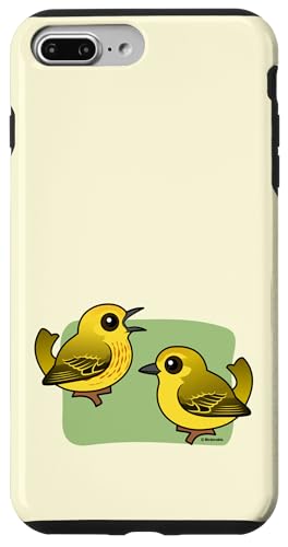 Cute Cartoon Yellow Warblers Birdorable Singing Bird Case