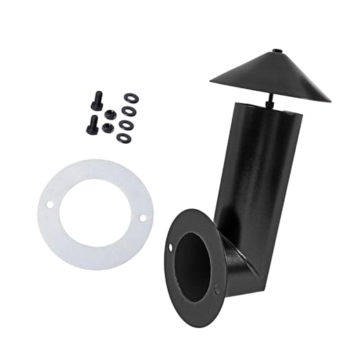 Dualoai Parrillas de Pellets, Chimenea, Kit de Chimenea Y Tapa, Utilitario, Negro, Piezas de Repuesto, Kits de Chimenea de Alto Rendimiento Y Alta Resistencia