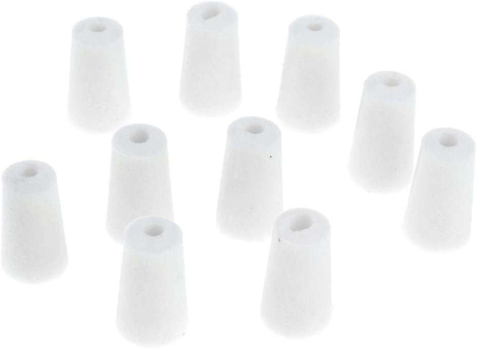CALANDIS™ 10 Pieces Rubber Stopper Lab Tapered Plugs for Flask Test Tubes Lab Supplies 12-17mm