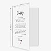 Lovely Father’s Day Card for Dad to be, Daddy to be Poem Card from Bump, Cute Pregnancy Announcement Card Gift - Image 3
