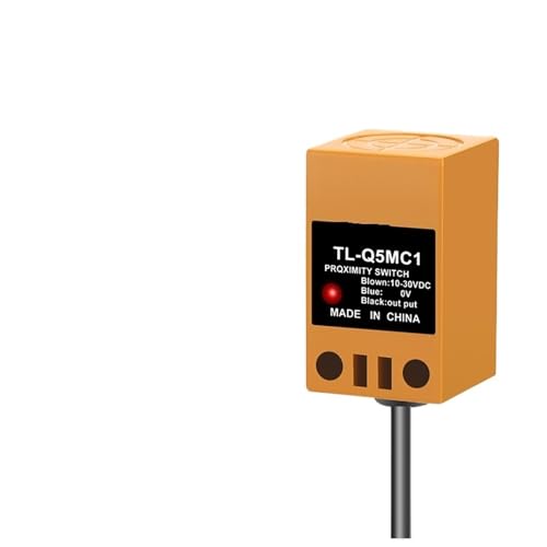 XIEYP TL-Q5MC1/Q5MF1 Square Metal Inductive Proximity Sensor 3-Wire NPN PNP Normally Open Normally Closed for Industrial Automation(TL-Q5MC1)