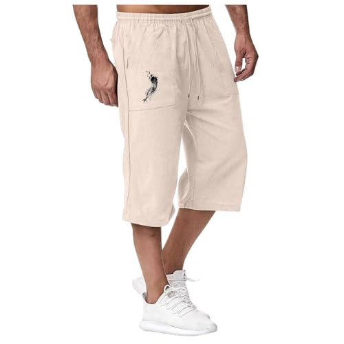 Short d'été court en lin pour homme idéal pour les fortes chaleurs