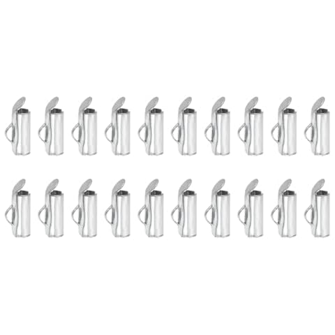 Sourcing Map 100Pcs Tube Slider Clasps Cover