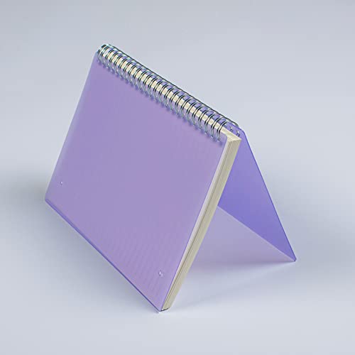 Spiral Notebook College Ruled 4 Pack With 120 Gsm Thick Paper, A5 Spiral Lined Writing Journal With Elastic Band, 70 Sheet Per Pack Total 560 Pages, 5.7"X8.3" #TOP1