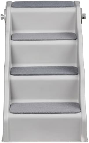 Amazon Basics Foldable Steps for Dogs and Cats, Grey