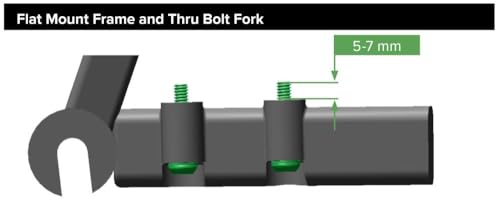 Aztec Adapter for flatmount Caliper to flatmount Frame, 180mm Rear