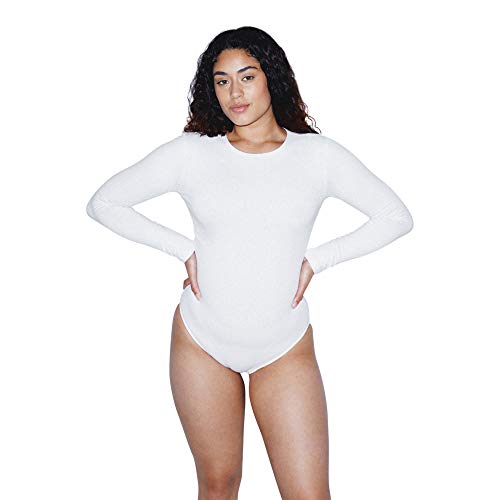 Bodysuit en coton American Apparel blanc en taille L pour femme - 2