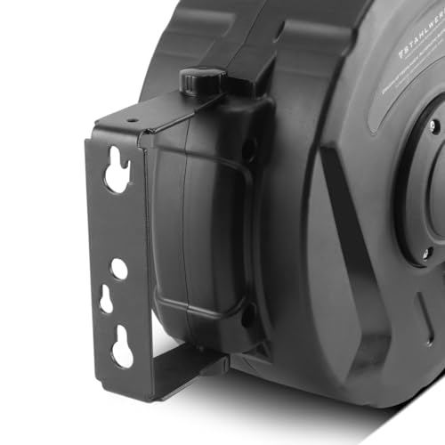 STAHLWERK persluchthaspel 10+1 m met automatische opwikkeling, tot 8 bar standaard snelkoppeling nominale breedte 7,2 mm klikfunctie, robuuste kunststof behuizing inclusief wandmontageset - Afbeelding 5