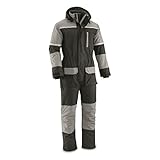 Guide Gear Men's Barrier Ice Waterproof Insulated Snow Suit, Black, LARGE