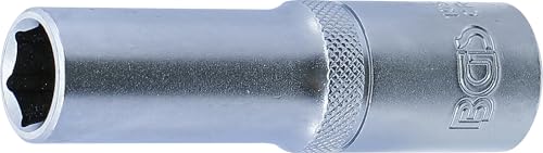 BGS 10553 | Llave de vaso hexagonal, larga | entrada 12,5 mm (1/2') | 13 mm