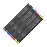 Adapté pour Sharp SF25 SF-S251 Quantité de remplissage de poudre BK:375g CMY:140g Rendement de page (A4,5%) BK:20000CMY:7000 Couleur: Noir Magenta Jaune Cyan Avec puce: CT Nom du produit: Cartouche de toner for copieur couleur