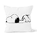 Snoo-PY Housse de Coussin taie Home Chambre Coussin décoratif Taille 16x16 Pouces 40x40cm