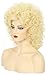 karlery Women Long Big Blonde Wave Curly Wig Retro Singer Cosplay Wig for Halloween Party Fashion Costume
