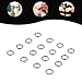30pcs Split Rings, 8mm Stainless Steel Small Key Chain Mini Keychain Rings Split Open Jump Rings for Jewelry Making Metal Keyring Connectors Key Ring Attachment for Car Keys Craft Making