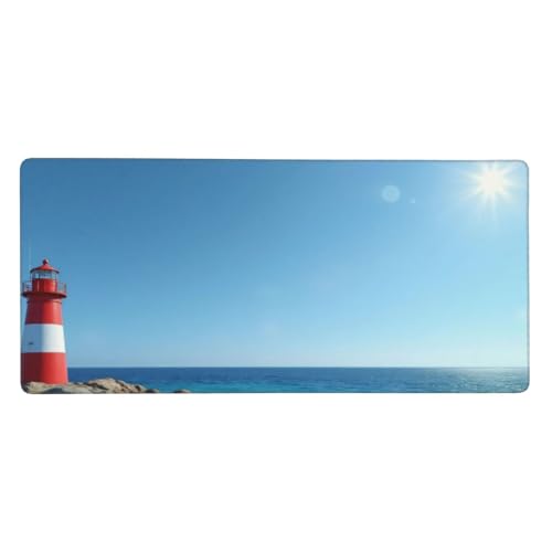 Sous-main de bureau avec bords cousus et base en caoutchouc pour clavier PC