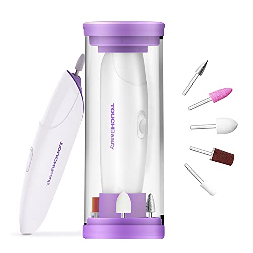 TOUCHBeauty Elektrische Nagelfeile Kabellos 5 in 1 Maniküre Set mit LED Licht Nagelfräser Nagelpuffer Polierer…