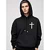 GXJIXf I Can Do All Things Through Christ Hoodie, Cross Sweatshirt, Christian Hoodies, Fleece Lining, for Women & Men (Black,XXL) #4