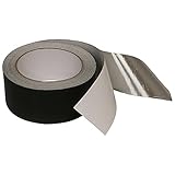 J.V. Converting JVCC Matte Black Aluminum Foil Tape (AF22-BLK), 2 in. x 27 yds. (Black)