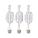 3ct. - S-Shape Airlock with #6 Stopper - Set of 3 (Bubble Airlock)