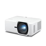 ViewSonic T400W Proyector Láser, 4000 lúmenes ANSI, WXGA 1280x800, Proyector láser con 30.000 h de Vida útil, Relación de Contraste 3.000.000:1, HDMI x2, Corrección Trapezoidal H/V