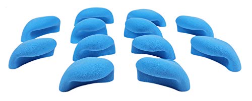 12 Medium Double Incut Roof Jugs | Bolt-on Rock Climbing Holds | Blue