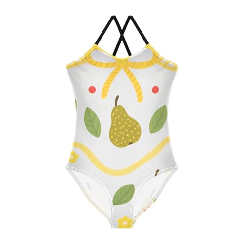 GuoChe Girls 1-Piecing Swimsuits Beach Swimwear Pear