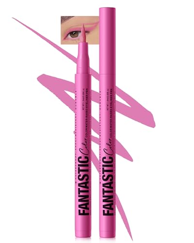 Mattes Liquid Eyeliner Pen Wasserfest,Bunt Eyeliner Pen Stift Hält 24 Stunden+,Pigmented With Long-lasting,Smudgeproof,Ultrapigmentiert,Schnell Trocknend Kreiert Definierte Linien,Veganer-04 Rosa Mattes Liquid Eyeliner Pen Wasserfest,Bunt Eyeliner Pen Stift Hält 24 Stunden+,Pigmented With Long-lasting,Smudgeproof,Ultrapigmentiert,Schnell Trocknend Kreiert Definierte Linien,Veganer-04 Rosa