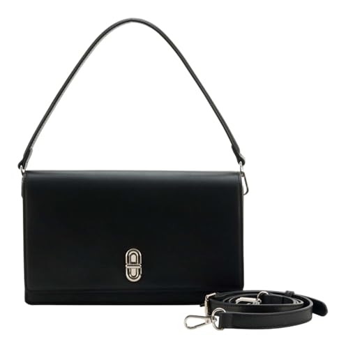 Bolso bandolera Fjone Big Seidenfelt negro con correa ajustable de tamaño grande