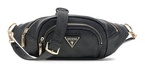 Sac banane GUESS Latona fini les poches pleines grâce à la bandoulière gris foncé