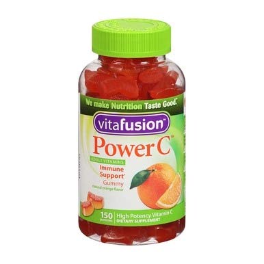 VitaFusion Power C Gummy Vitamins for Adults Absolutely Orange - 150 ct, Pack of 4