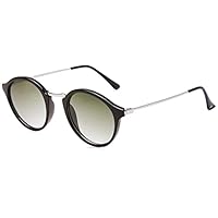 Fastrack Women’s Round Sunglasses Black Frame, Black Lens (54)-Pack of 1