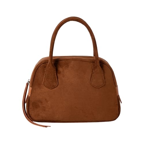 Sac bowling décontracté en cuir avec plusieurs poches grand sac à main bandoulière