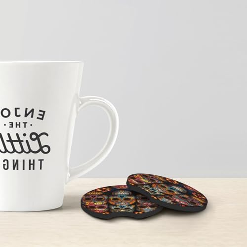 Posavasos universales para auto 2 piezas negro miniatura 4