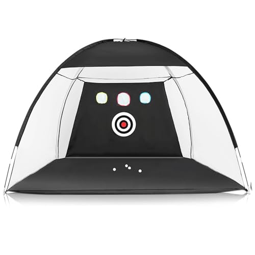 3-Target Golf Hitting Net – High-Visibility Markers, Durable for All Skill Levels