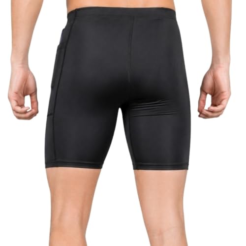 Image of NINQ Mens 2 Pack Polyester Yoga Short Men Summer Running Gym Sports Shorts with Pockets Shorts for Men (in, Alpha, 2XL, Regular, BLACK2)