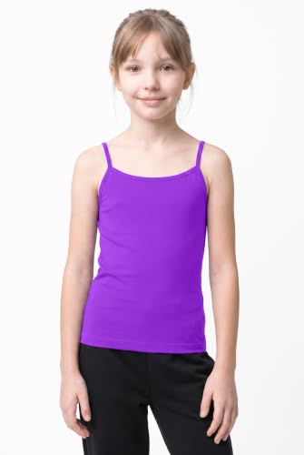 Image of Kurve Girl's Sleeveless Tank Top - Stretch Undershirts Cami Camisole, UV Protective Fabric, Rated UPF 50+ (Made in USA)