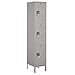Salsbury Industries 18-53168GY-U 18" Triple Tier Standard, 1 Wide x 6 Feet High x 18 Inches Deep, Unassembled Metal Locker, Gray
