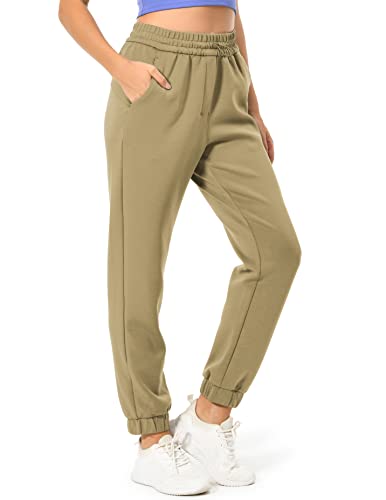 Colorfulkoala Women's High Waisted Ultra Soft Velvra Modal Joggers Running Sweatpants Casual Lounge Pants with Pockets (M, Boulder)
