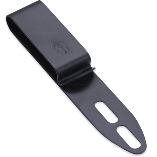 Image of DCC 1 Series Metal Belt Clip - (Universal Model) - (Fits Up to 1.50 Inch Belts) - (Gray) - USA Made - Spring Steel Clip with Height Adjustable Slots - Durable Corrosion Resistant Finish