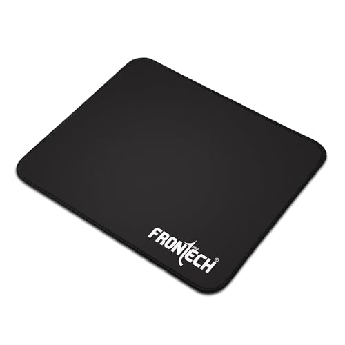 Image of FRONTECH Premium Computer Mouse Pad - 260mm x 210mm x 3mm | Anti-Slip Rubber Base | Water-Resistant | Micro-Textured Surface with Stitched Edges (MSP-0061)
